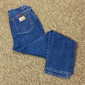 Vintage Wrangler Unisex Blue Jeans Size Approximately 32 No Label 🏷️